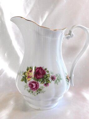 White Porcelain Pitcher by Crystal Clear of Poland # 23653
